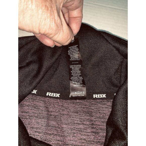 2X Reebok RBX Sweater Womens Purple Black Cowl Neck L/S Cold Shoulder NWT - Picture 13 of 14